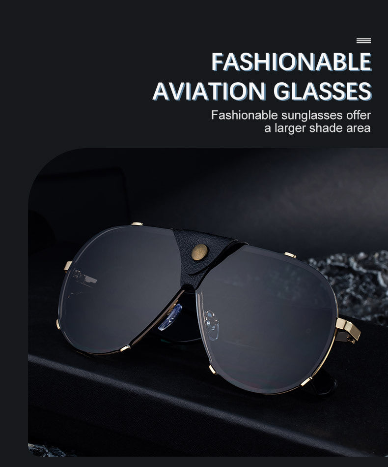 2025New Style Toad Glasses Men's European and American retro Sunglasses Pilot Sunglasses Men's Sunscreen Driving Glasses