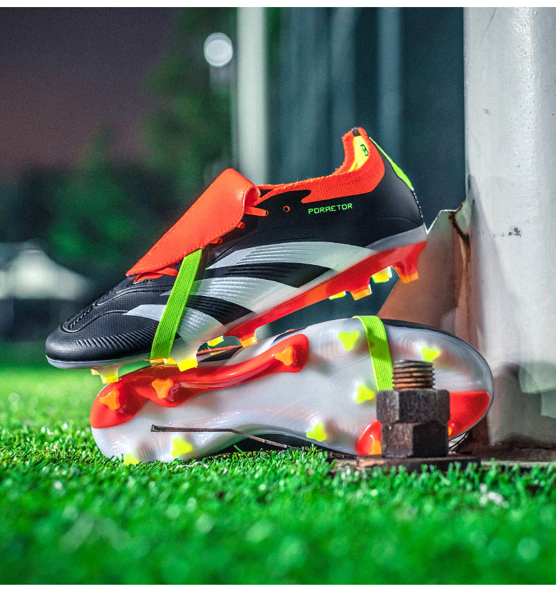 World Cup Football Shoes Men's New Style Grassland Competition AG Spike TF Broken Nails Adult Youth Student Sports Training