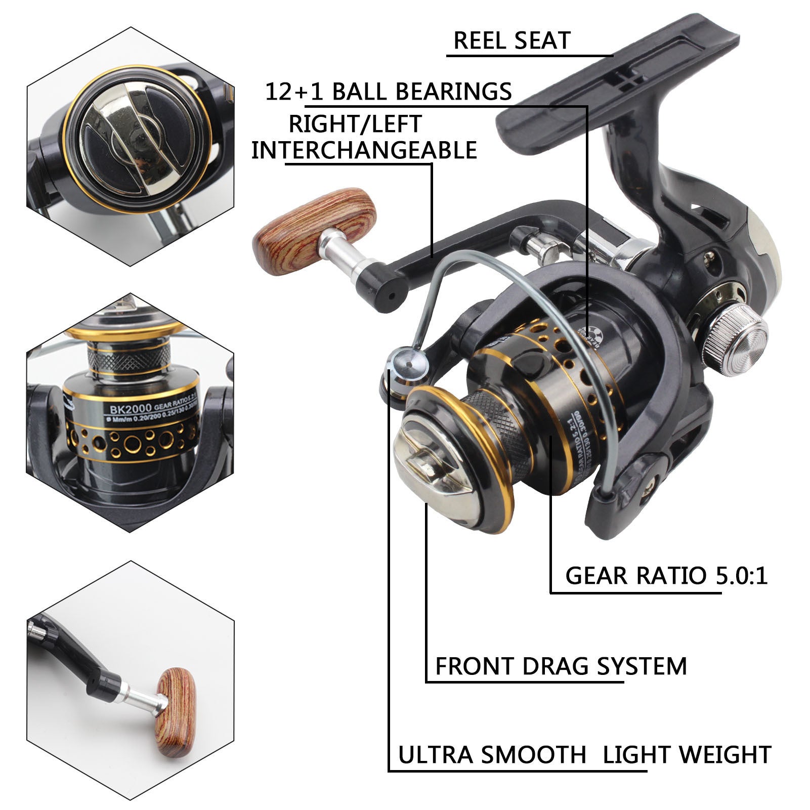 Ultra-short Ultra-hard Rock Fishing Rod Short Section Small Sea Rod Can Be Used FBA Overseas Warehouse Fishing Gear Set European and American Rods