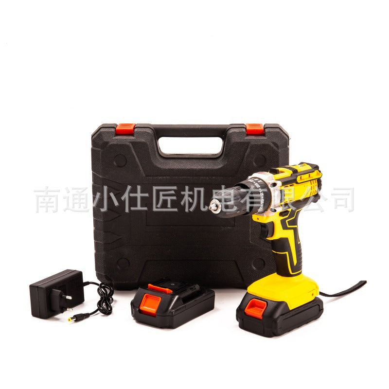 Cross-Border Dropshipping One Battery One Charger Multi-Specification Function Hand Drill Household Drilling Handheld Impact Drill Household