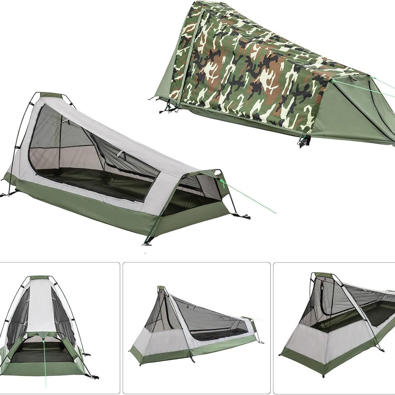 Single Person Hiking Tent Outdoor Field Equipment Camouflage Rainproof Pyramid Tent Winter Camping tent