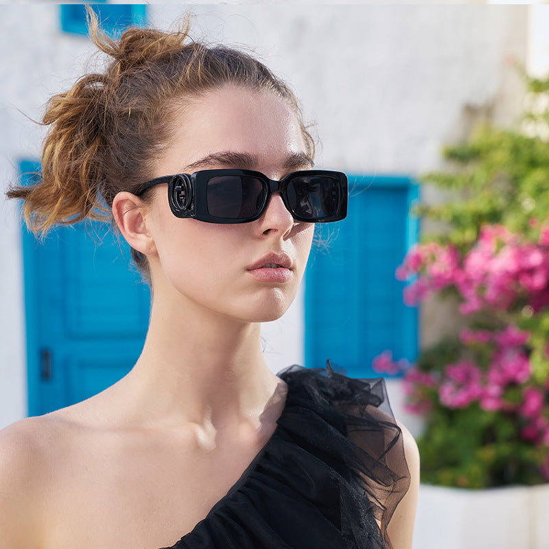 New Fashion Square Frame Sunglasses for Women, Unique Small Frame Sunglasses for Men, Wholesale Glasses sunglasses