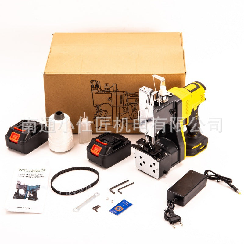 21v Lithium Battery Express Package Sealing Machine Durable Handheld Woven Bag Burlap Automatic Sealing Packing Lithium Battery Tool