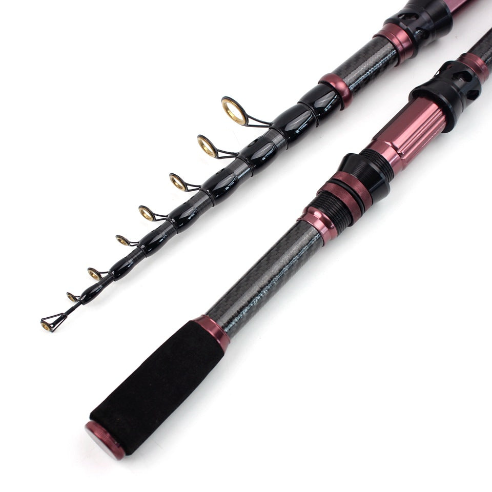 New Ultra Short Sea Rod Carbon High Quality Portable Fishing Rod Retractable Lure Casting Rod Fishing Gear Manufacturer Wholesale
