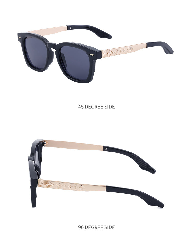 Square Frame Retro Sunglasses for Men, Sun Protection, Driving Special, High-End Outdoor Glasses Wholesale shades