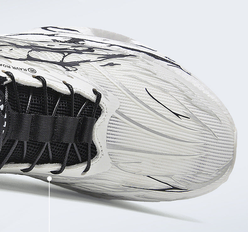 Autumn Winter Double Mesh Thickened Comfortable Rotating Buckle Fluorescent Versatile Running Shoes Youth Carbon Plate Really Soft Sole Sports Shoes