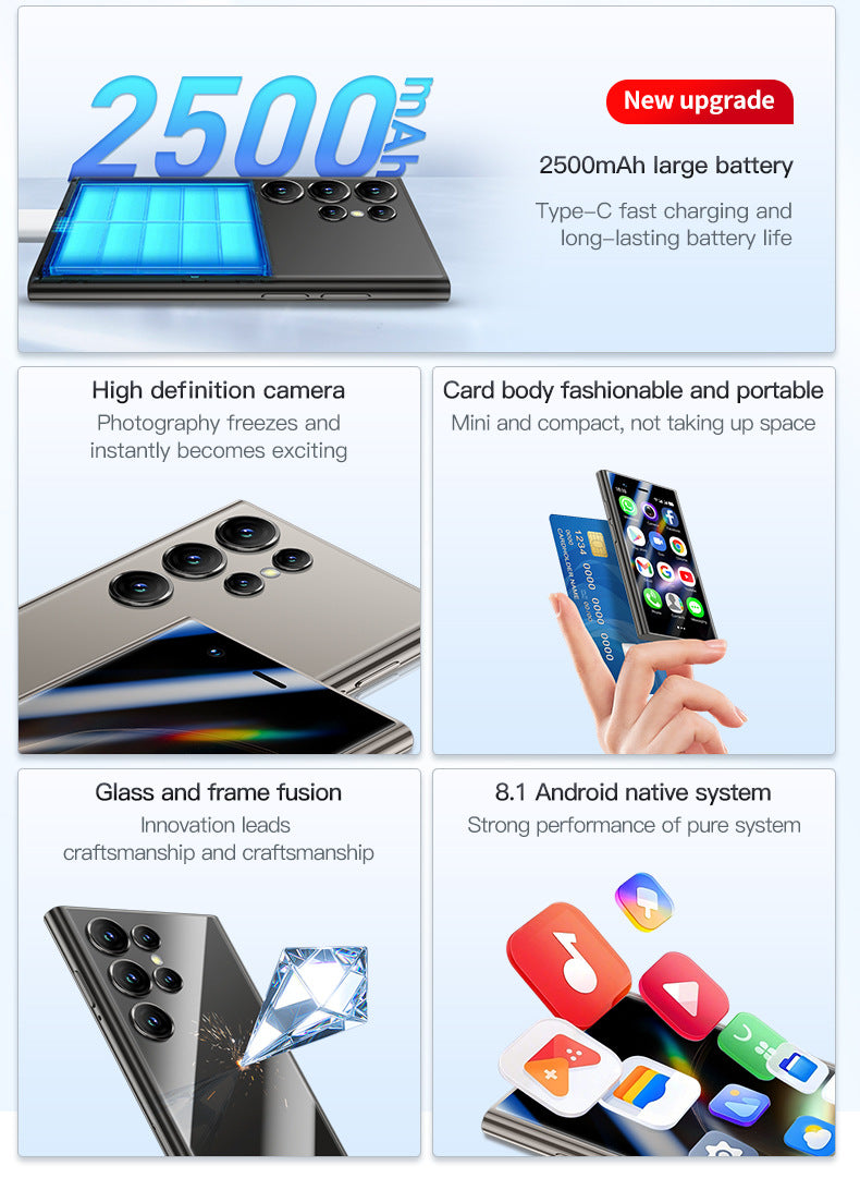 S24 Pro Max Smartphone4G Universal3Inch Mini Mobile Phone Factory Direct Sales Export