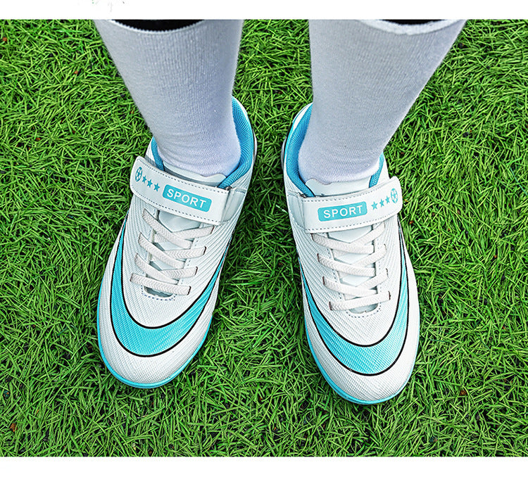 2025World Cup Children's Soccer Shoes Boys Youth Students Girls Spike Long Spike Competition Training Sports Shoes