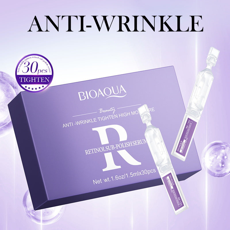 Full English Retinol Anti-Wrinkle Serum BIOAOUA Firming and Moisturizing Single-use Essence Liquid  Wholesale