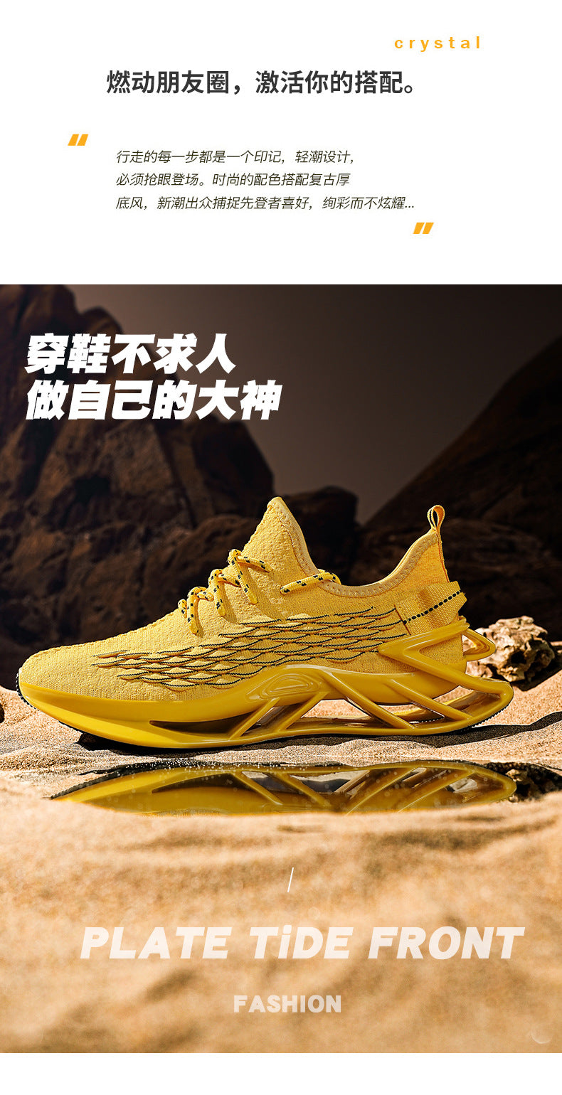 2025Spring and Summer New Large Size Men's Sports Running Shoes Versatile Student Blade Shoes Casual Trendy Shoes for Men