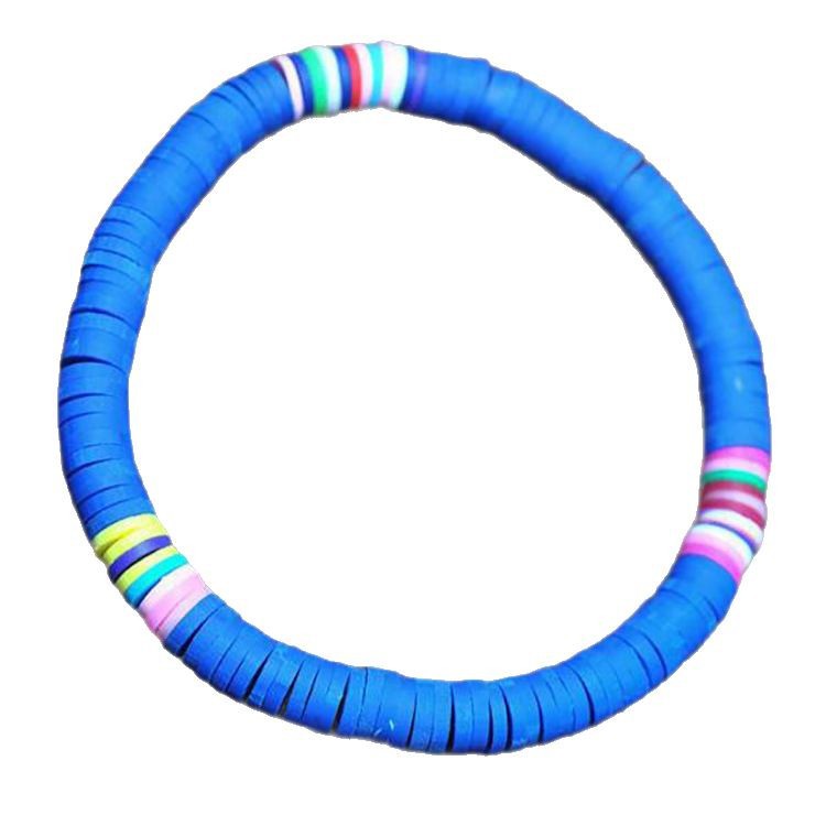 European and American Bohemian Soft Clay Bracelet Beach Party6mm Colorful Bracelet Ladies Elastic Rope Soft Clay Bracelet