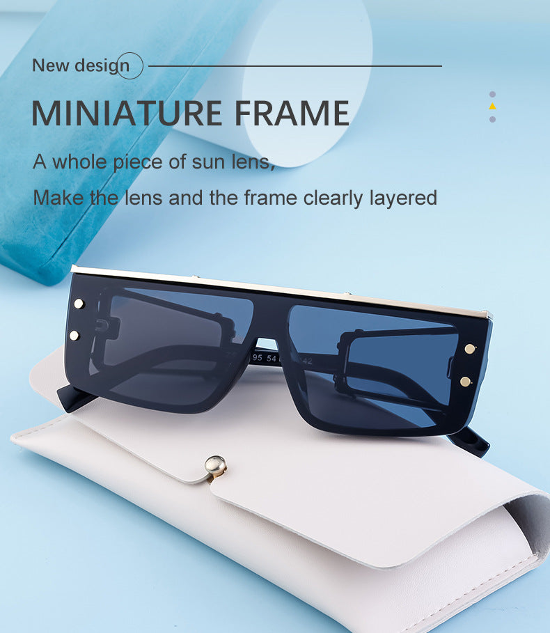 European and American Cyber Steampunk Square Frame Sunglasses for Men Trendy Y2K Wholesale Sunglasses and Eyeglasses sunglasses