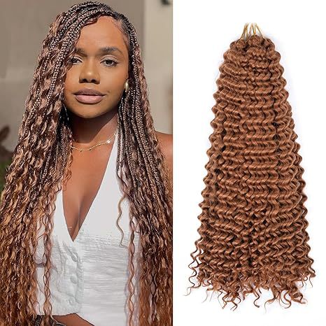 DeepWaveTwist Long Curly Hair Crochet Hair Extensions Afro Synthetic Hairpiece European and American Cross-Border Wholesale Fluffy