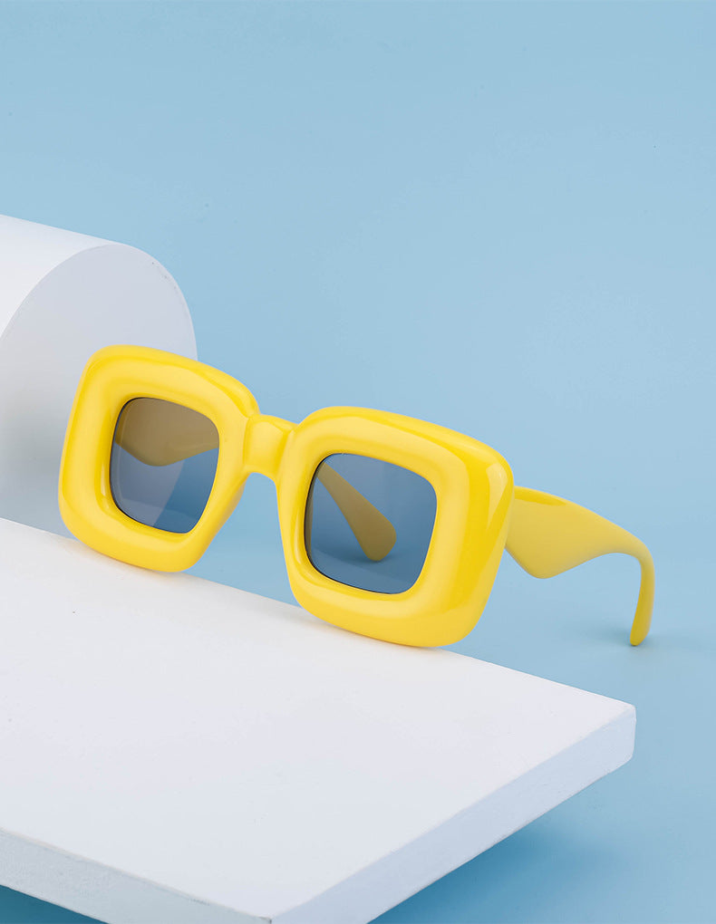 European and American Style Square Frame Sunglasses for Women Fashionable Quirky Sunglasses for Men Wholesale