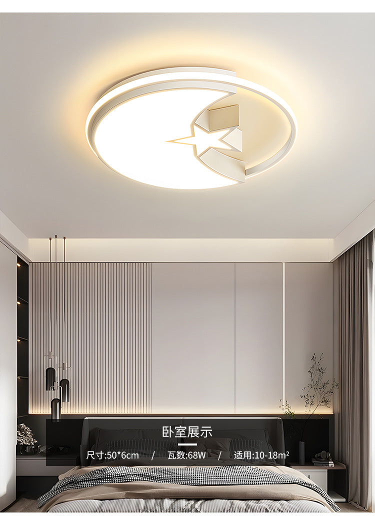 Master bedroom lamp ceiling lamp round room lamp simple modern home use led Nordic Style Study Lamp Cozy and Romantic