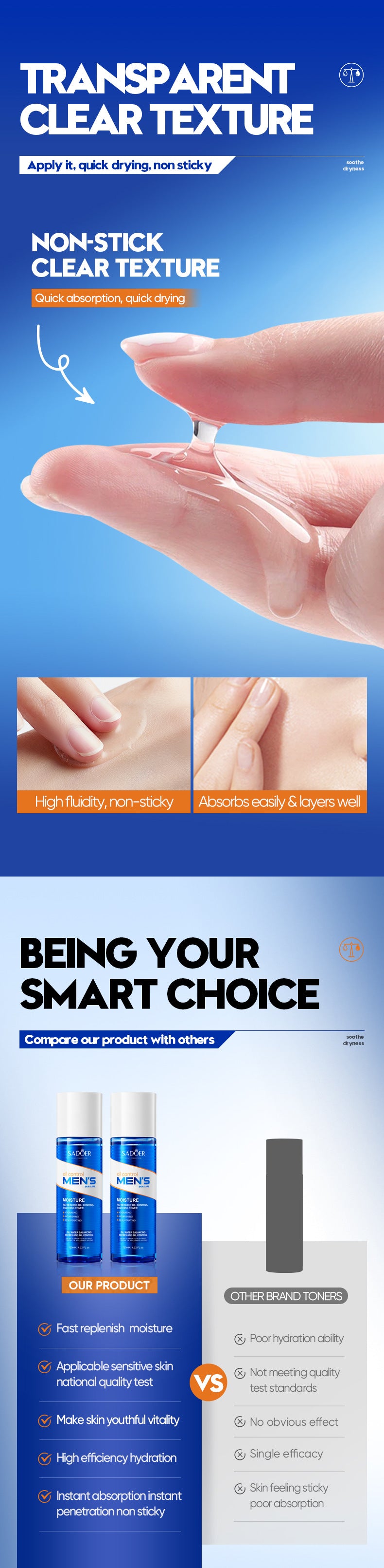 Cross-border toner120ml Men's Refreshing Oil Control Hydrating Moisturizing Water Cross-Border Wholesale