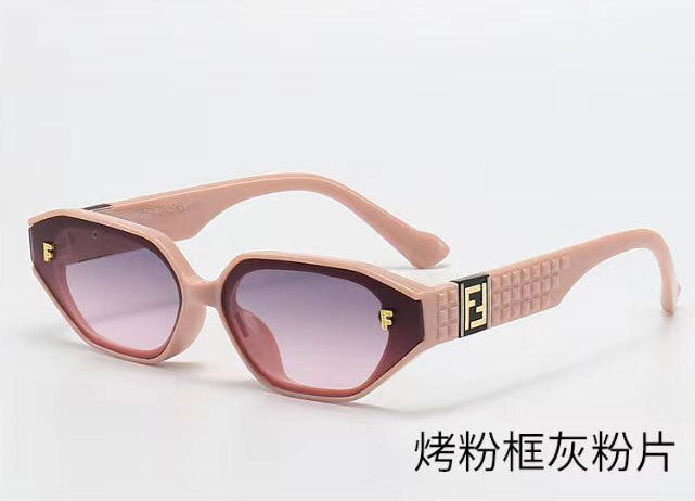 F New Style Square Frame Sunglasses for Women that Make Face Look Smaller ins Xiaohongshu Influencer Same Style Acetate Sunglasses FFM2150