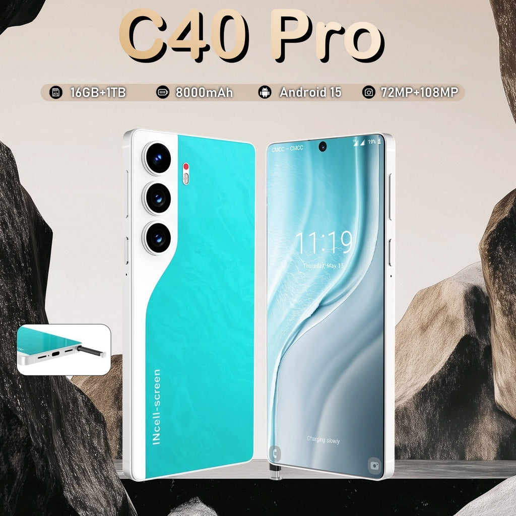 Bestsellers in Southeast Asia C40 Pro Smartphone16+1T Android Phone7.3Inch Large Screen