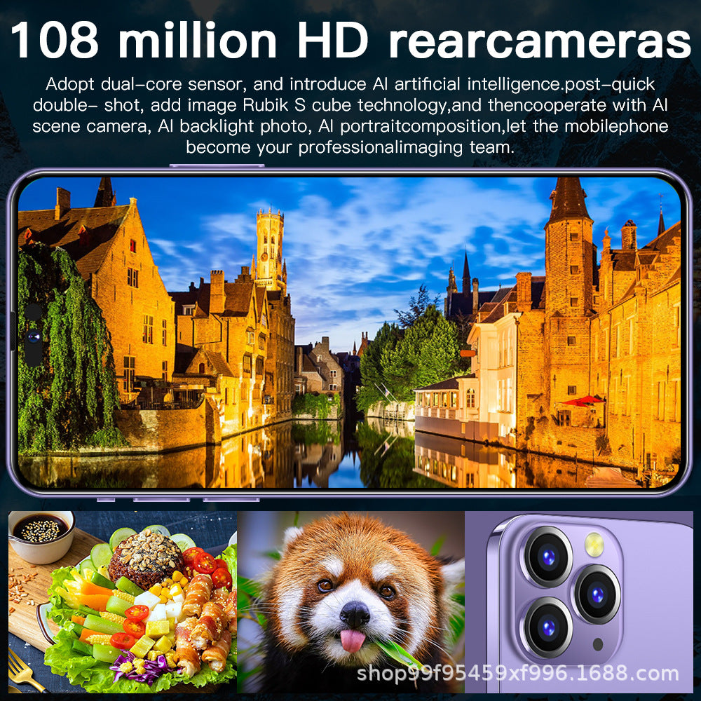 Xidian New Model Exclusive Supply i14promax True4G 3+64G Android6.7Large Screen Smartphone