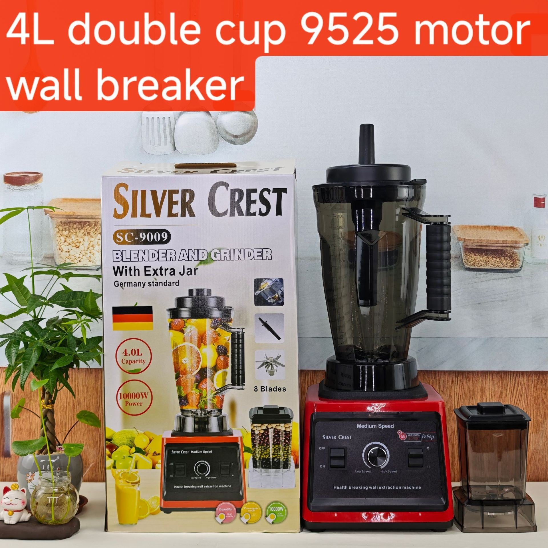 8in1blender North America Europe Stainless Steel Large Capacity Metal Blender Meat Grinder Juicer  Hot Sale