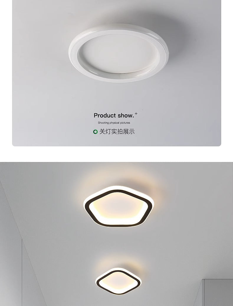 Entryway Hallway Light Modern Minimalist Corridor Balcony Ceiling Light Creative Minimalist Square Round Cloakroom Light