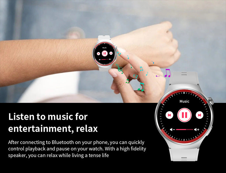 Watch4 Pro+Smart Watch1.52inch Bluetooth Call Heart Rate Blood Oxygen Message Reminder Sports Watch