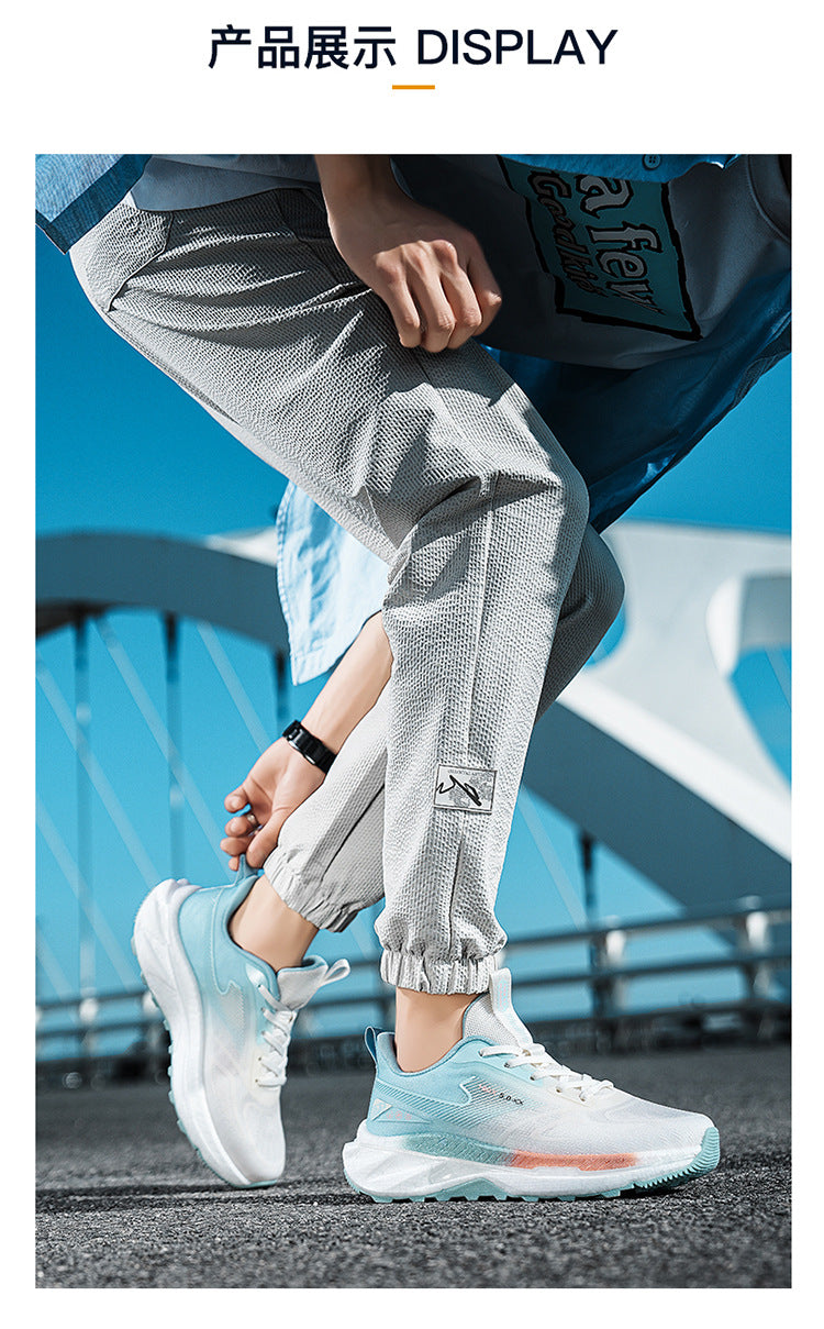 Sports Shoes Men2025New Breathable Anti-Slip Shock Absorption Sports Shoes Soft Sole Casual Lightweight Versatile Professional Fitness Shoes