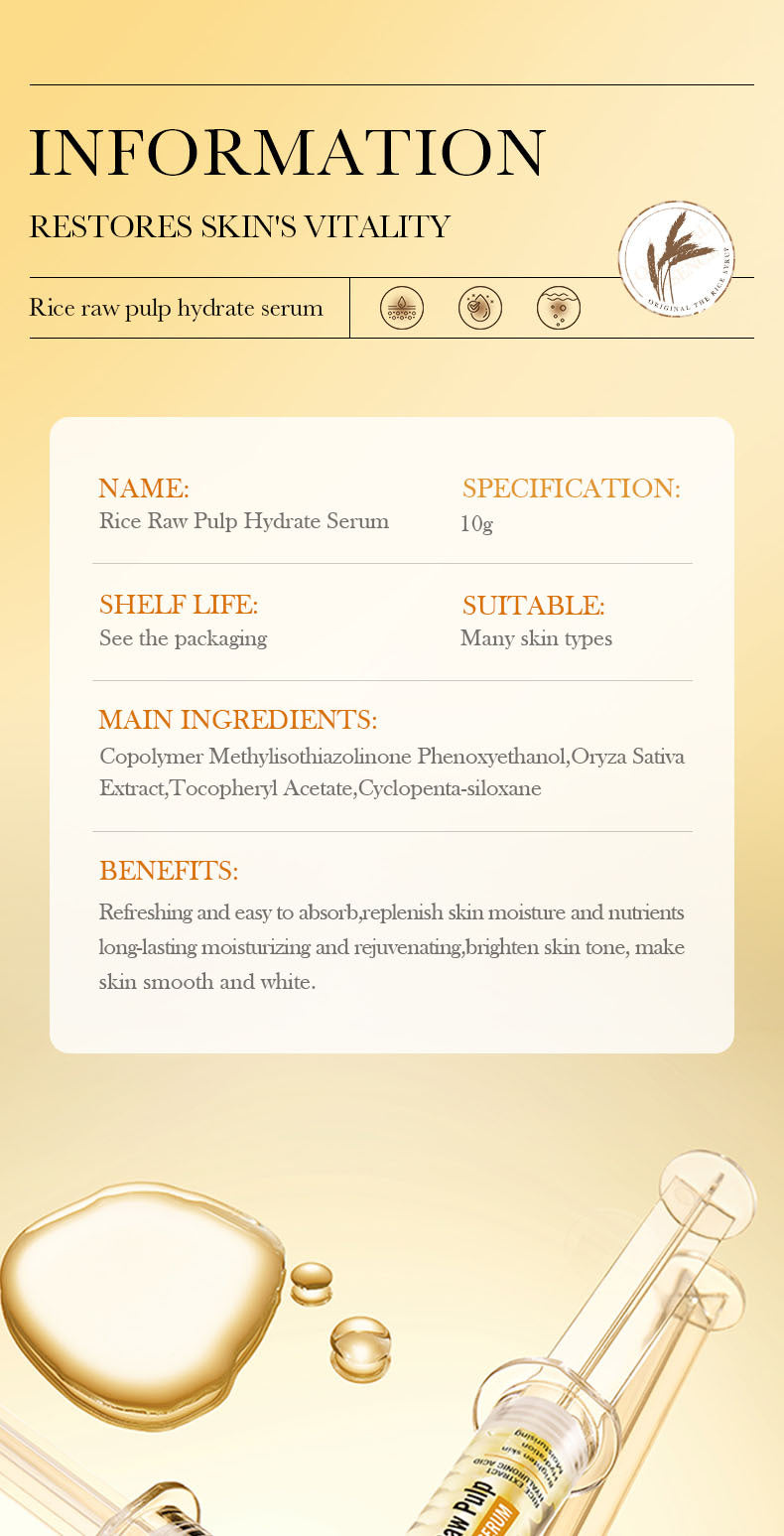 Full English Rice Skincare Set BIOAOUA Rice Puree Series Six-Piece Set Box  Wholesale