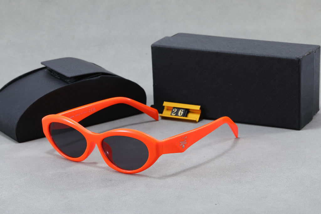 P Home25New26z Sunglasses Plate Men and Women Sunglasses High Sense Cat Eye retro Sunglasses UV Protection