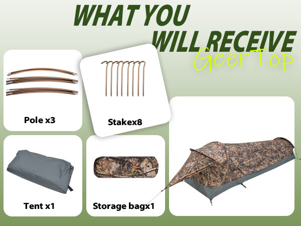 Single Tunnel Tent Outdoor Rainproof Cycling Hiking Camping Portable Windproof Lightweight Camping Tent