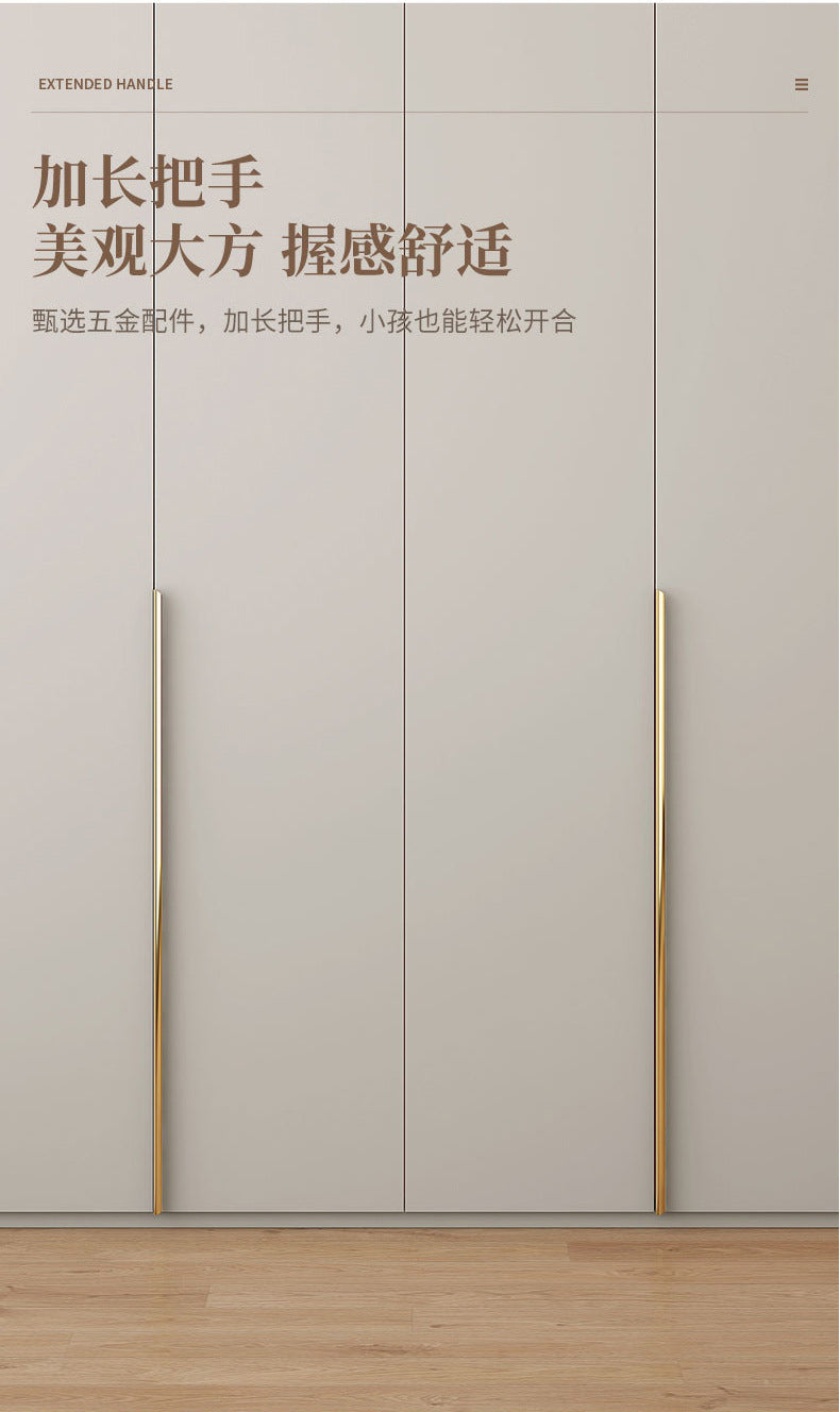 Wardrobe Solid Wood Hanging Area Multi-Bedroom Home Eco-Board Children's Room Corner Computer Desk Desk Cabinet Integrated Wardrobe