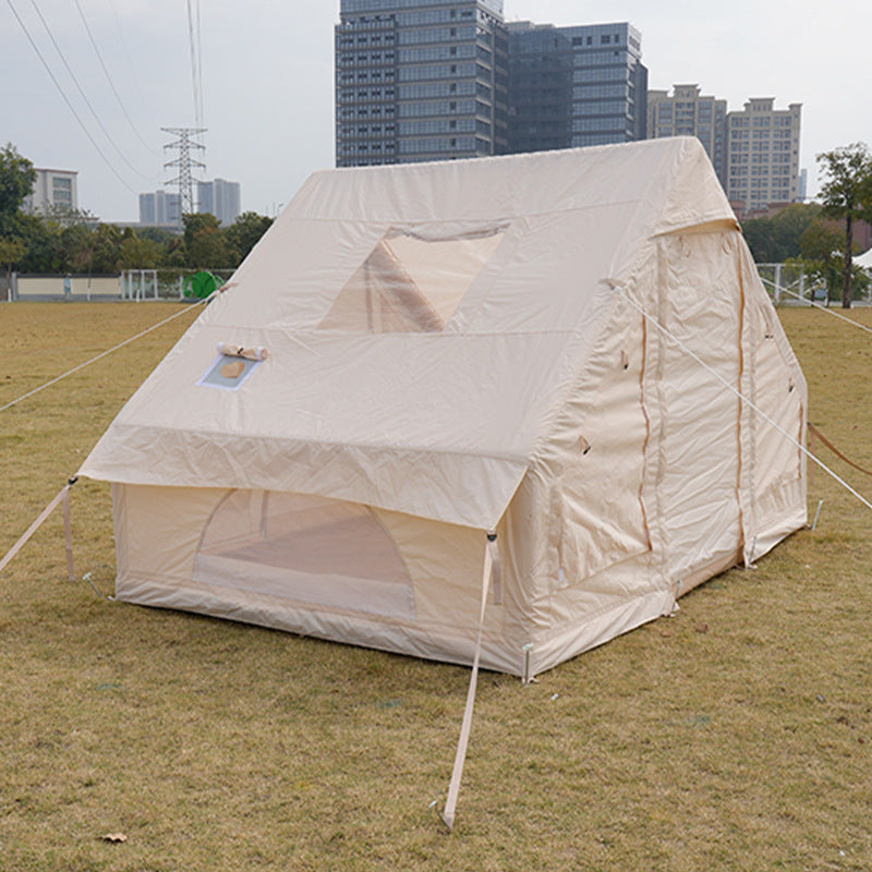 6㎡Custom Inflatable Camping Tent Outdoor Rainproof Thickened Luxury Camping Small House Tent3-4People