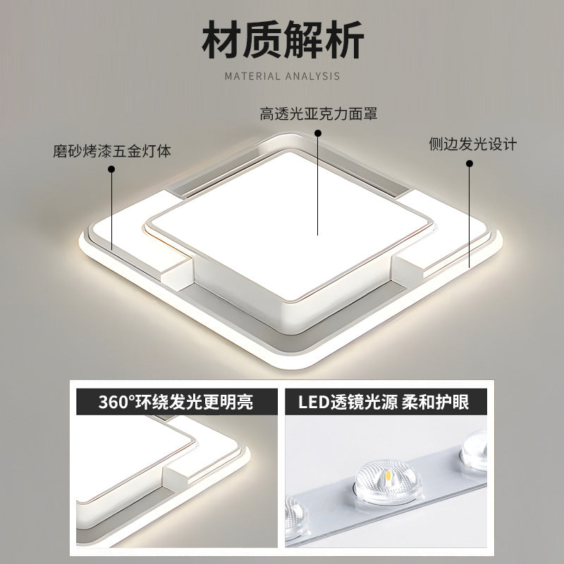 Nordic Bedroom Ceiling Light Modern Simple Creative Geometric Master Bedroom Room Lighting Design Internet Celebrity Home Ceiling Light