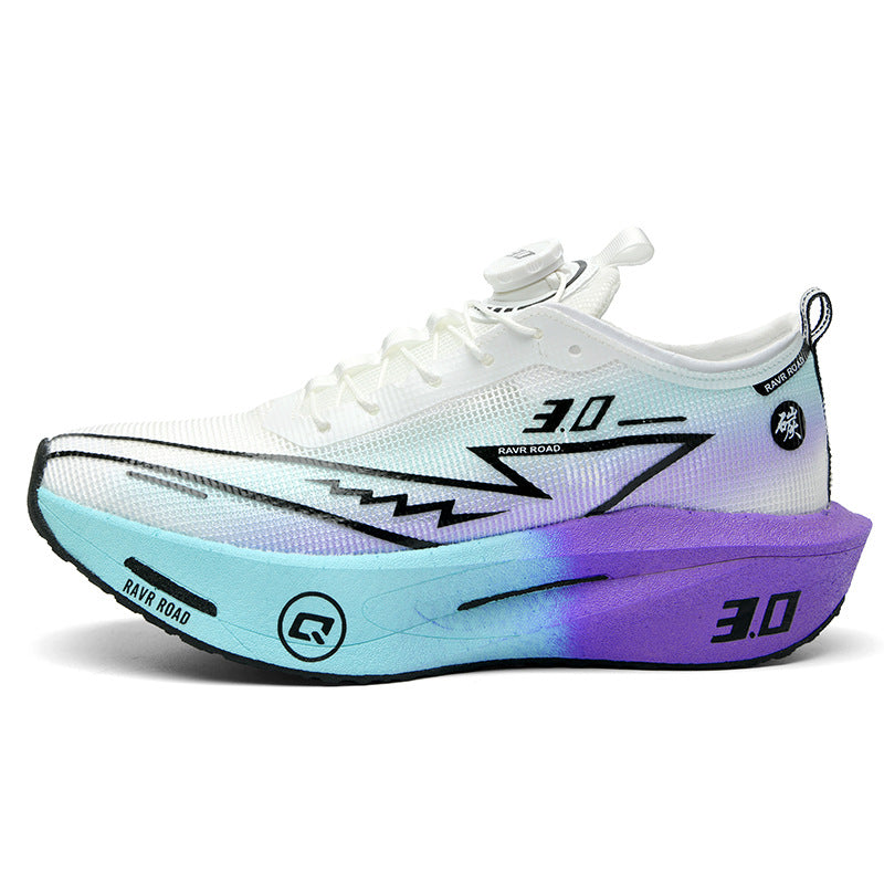 Summer New Fashion Breathable Comfortable Durable Running Shoes Men's Shoes Real Carbon Plate Cushioning High Elasticity Couple Sports Shoes