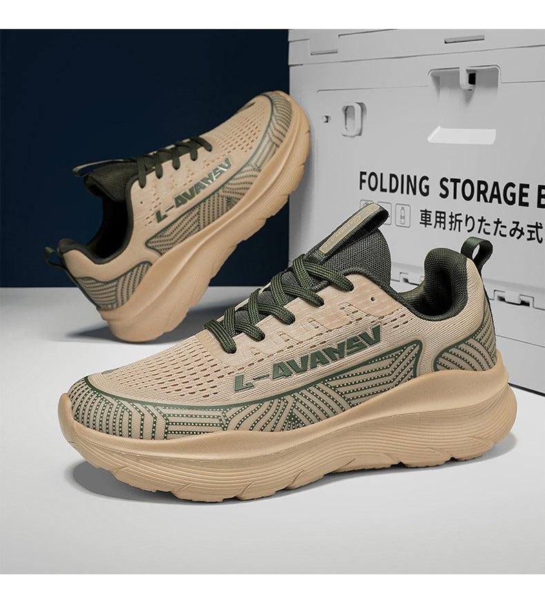 Autumn Breathable Casual Versatile Sports Shoes for Teenagers, Ultra-light Shock-absorbing Dad Trendy Shoes, Travel Hiking Shoes with Cushioning