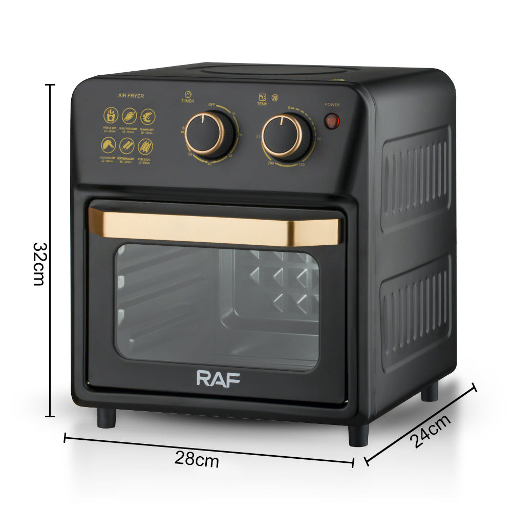 RAF Electric Oven EU Standard14L Multifunctional Household Air Fryer Fully Automatic Intelligent Oven Fryer Visual Baking