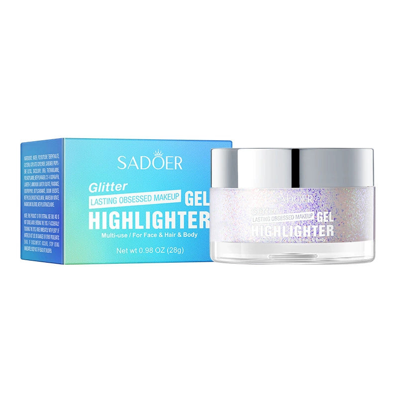 Colorful Highlight Gel SADOER Increase Facial Highlight Makeup Gel Cross-Border Wholesale