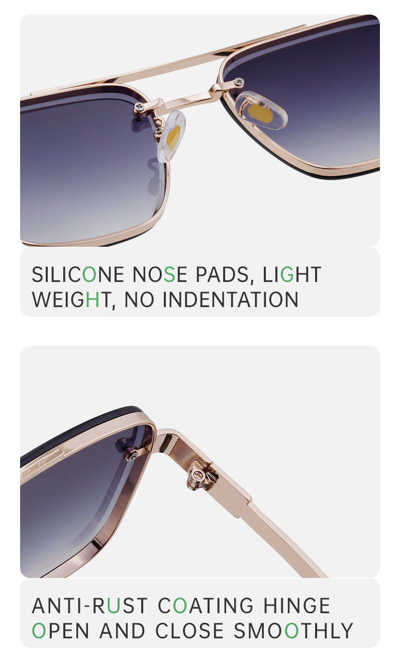 2025Retro Glasses Men Driving Sunglasses Square Frame High-end Men's Sunscreen Sunglasses Premium sunglasses