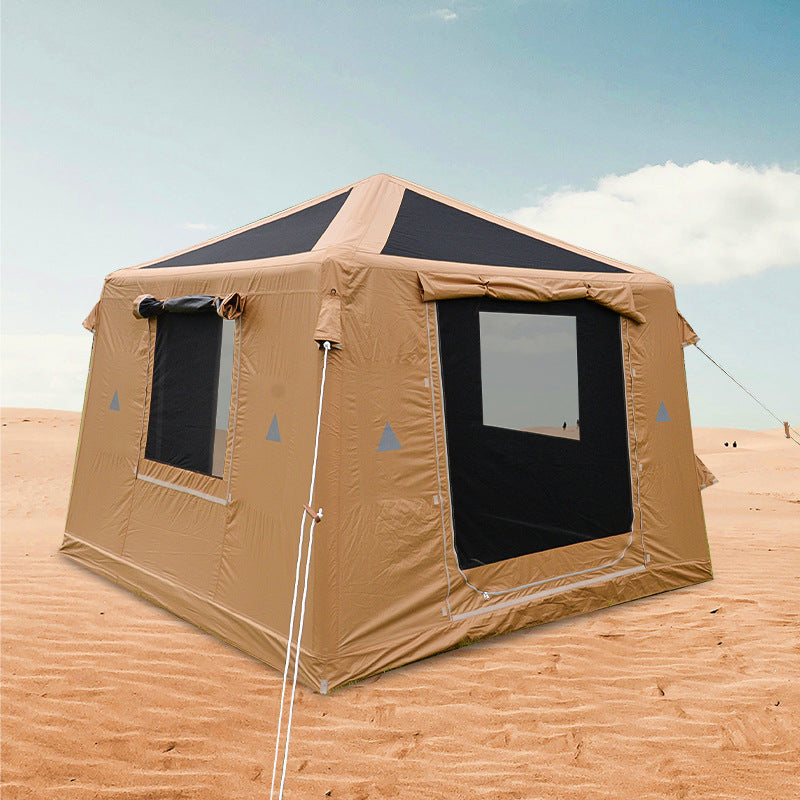 Wholesale Inflatable Tent from Source Factory Middle East Saudi Arabia Tent Black Coating Sunproof Rainproof Automatic Quick Open3*