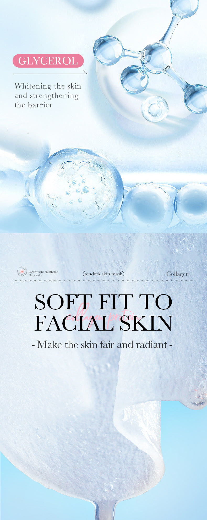 Sakura Mask Box SADOER Collagen Moisturizing Rejuvenating Hydrating Mask Cross-Border Wholesale