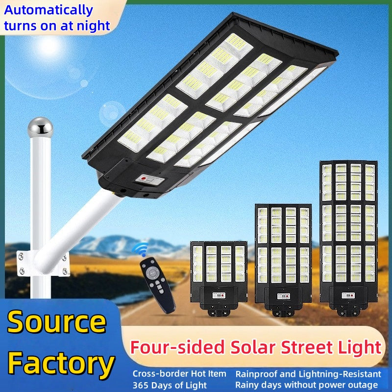 Integrated Solar Street Light Intelligent Waterproof Explosion Bright Household Garden Light ABS Shell Solar Lamp 8000W