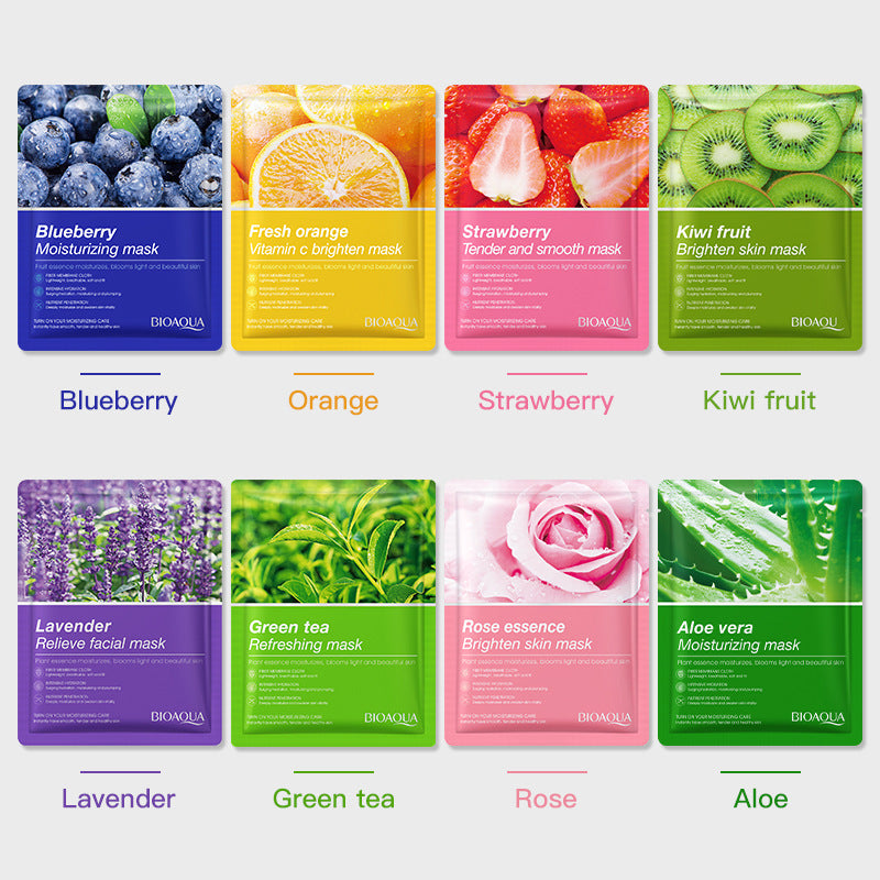 Full English Mask BIOAOUA Plant and Fruit Face Mask Sheets Hydrating and Moisturizing  Wholesale OB