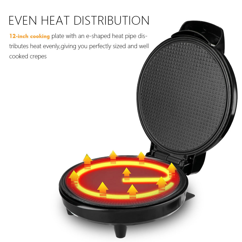 Home Use Breakfast Egg Roll Maker Ice Cream Roll Making Machine Electric Griddle Thin Pancake Maker Ice Cream Skin Spring Roll Machine