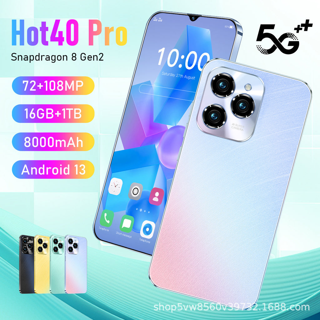 Best-selling in stock Hot40Pro All-in-One Machine16+1T Large Memory Smartphone Source Manufacturer Wholesale