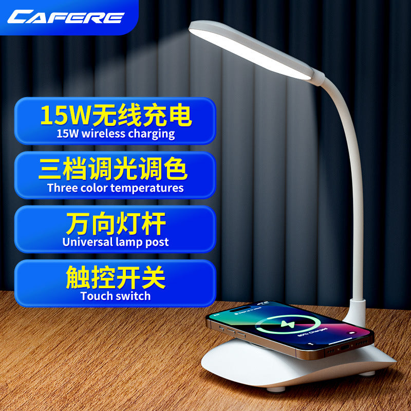 Creative desk lamp for students, eye protection, dormitory study led Reading lamp rechargeable and plug-in dual-use night light wholesale factory