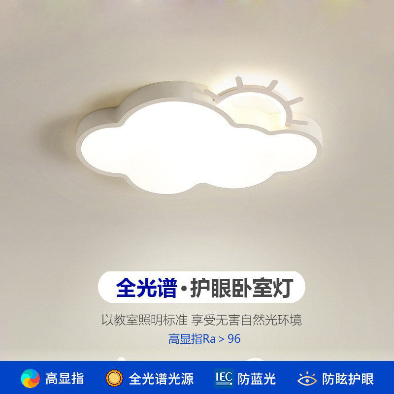 Cloud Lamp Full Spectrum Eye Protection Princess Room Children's Room Bedroom Lighting Personality Ceiling Lamp Modern Simple Cartoon