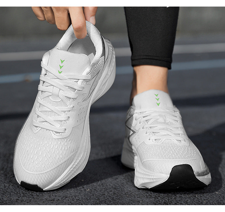 Summer New Mesh Breathable Carbon Plate Ultra-light Sports Shoes for Teenagers Couples Casual Fashion High Elastic Soft Sole Running Shoes