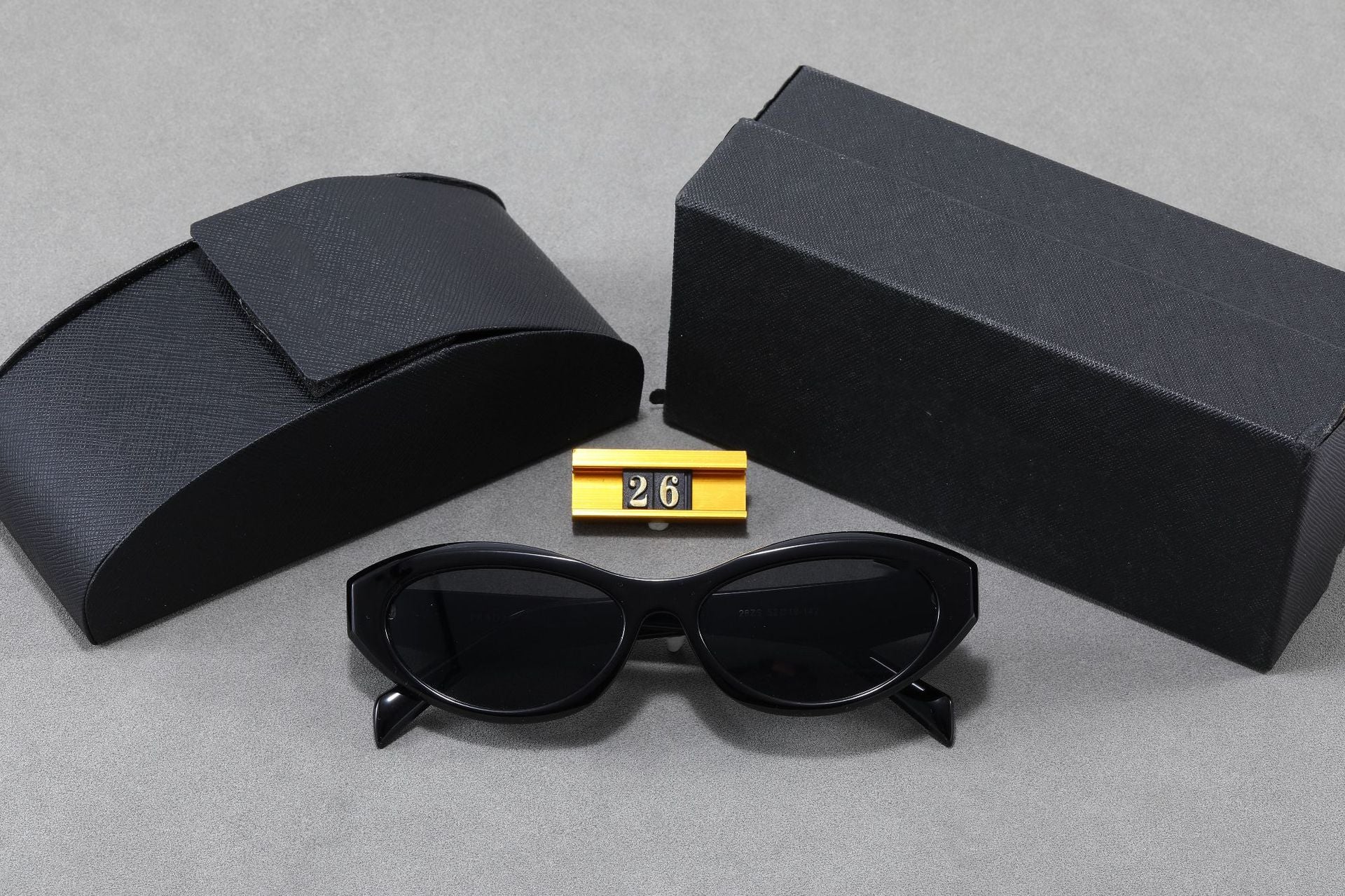 P Home25New26z Sunglasses Plate Men and Women Sunglasses High Sense Cat Eye retro Sunglasses UV Protection