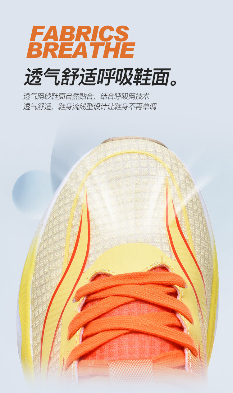 Spring and summer new style comfortable breathable running shoes racing soft sole shock-absorbing youth boys' wear-resistant non-slip sports shoes
