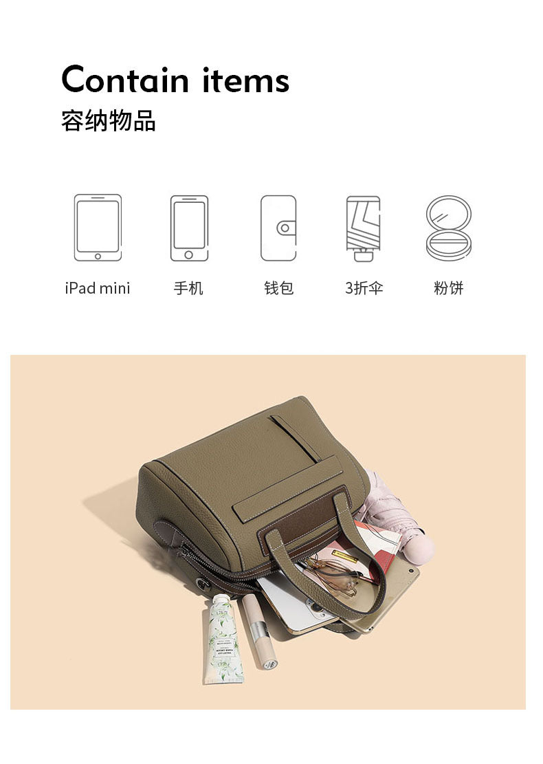 Boston Crossbody Pillow Bag Privacy Protection Fingerprint Unlock Genuine Leather Handbag Commuter Women's Bag Crossbody Bag